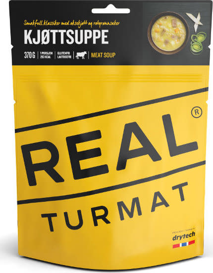 Real Turmat Meat Soup Nocolour Friluftsmat Orange 370 gram