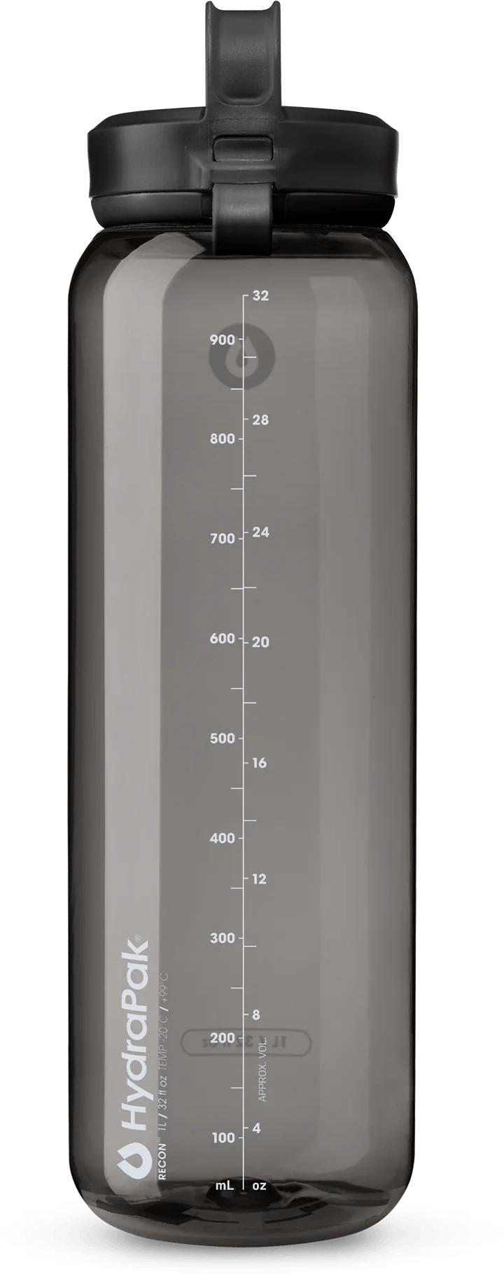 Hydrapak Recon Clip & Carry 1 L Charcoal Hydrapak