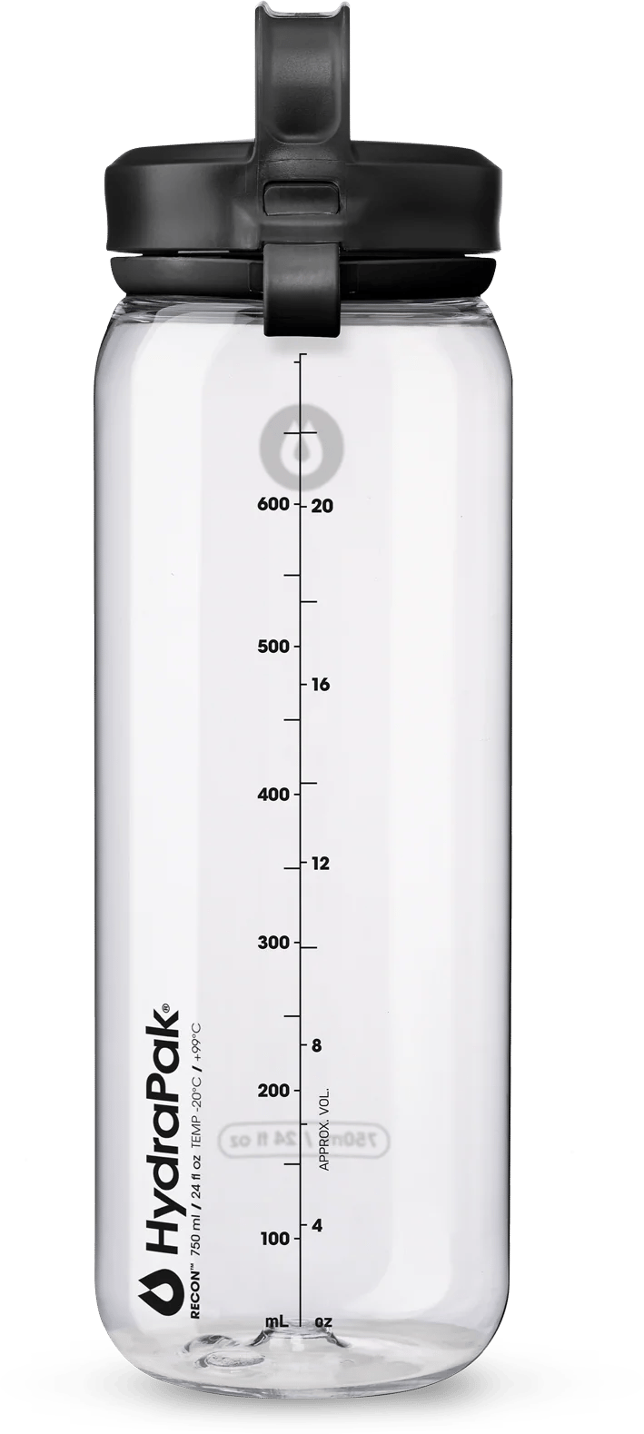 Hydrapak Recon Clip & Carry 750 Ml Clear Hydrapak
