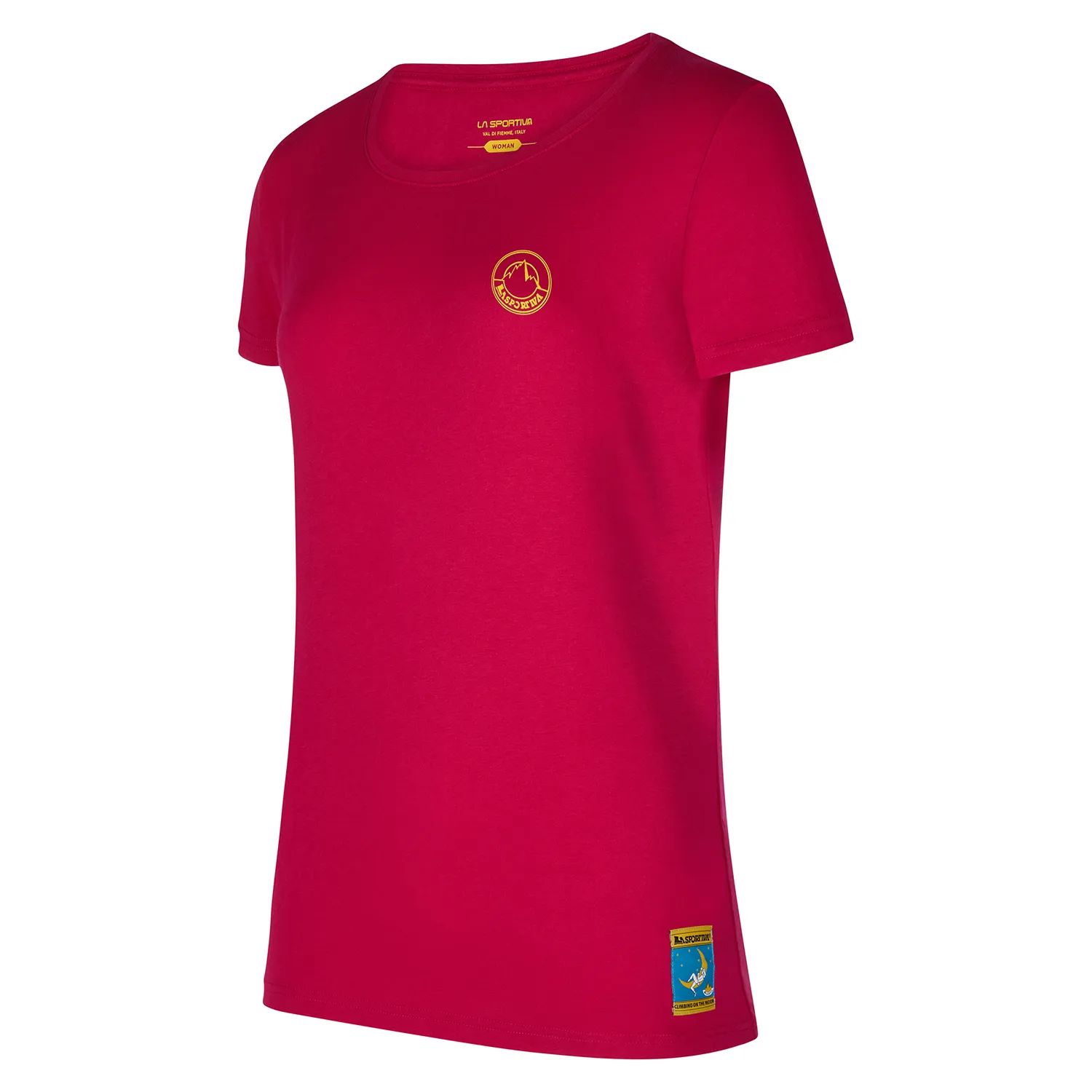 La Sportiva Climbing On The Moon T-Shirt W Fucsia/Giallo