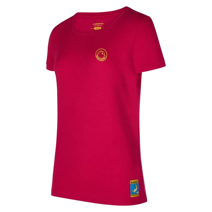 La Sportiva Climbing On The Moon T-Shirt W Fucsia/Giallo La Sportiva