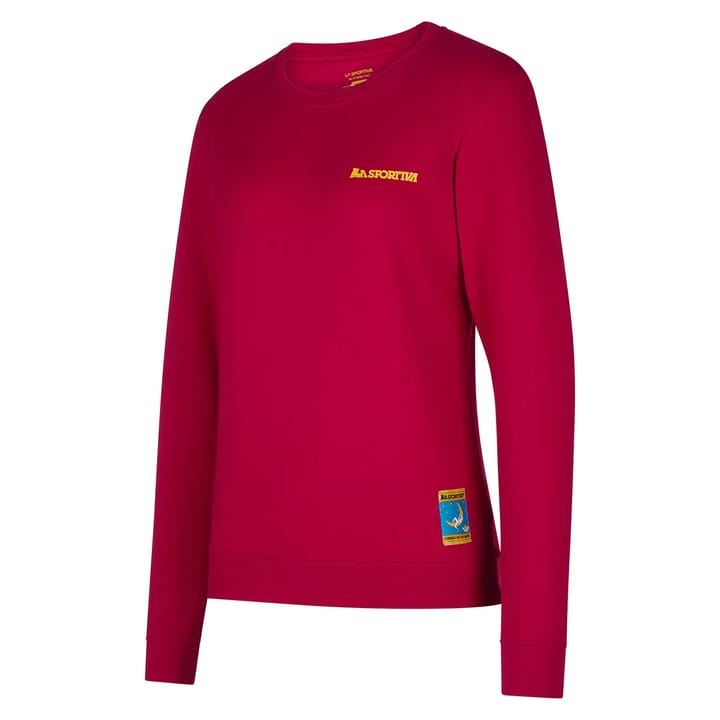 La Sportiva Climbing On The Moon Sweatshirt W Fucsia/Giallo La Sportiva