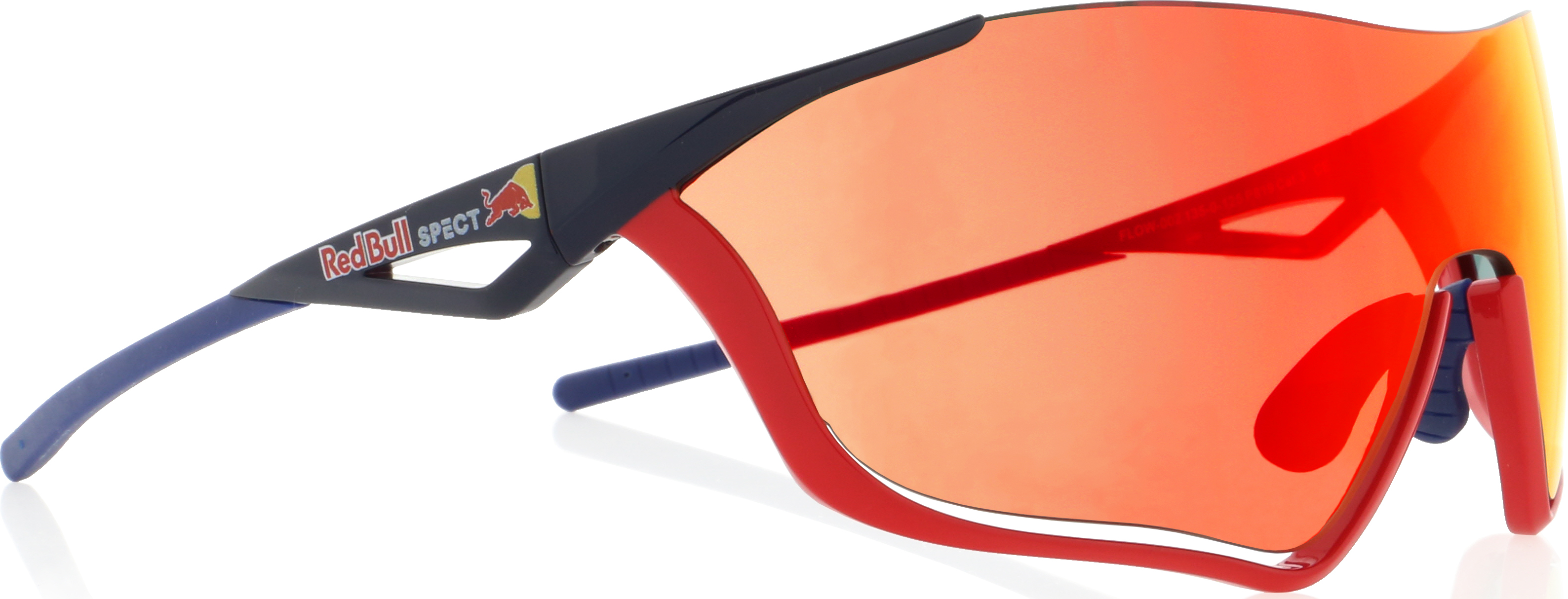 Red Bull Spect Flow Matt Blue/Smoke with Red Mirror