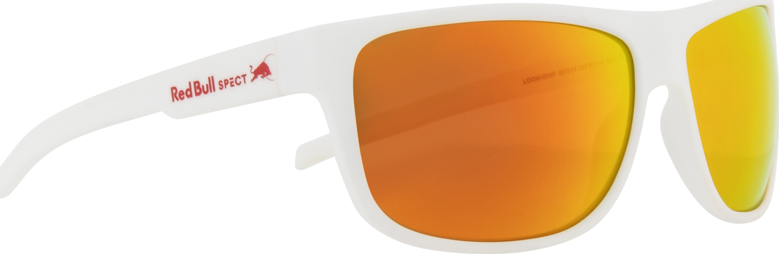 Loom White/Brown with Red Mirror Polarized