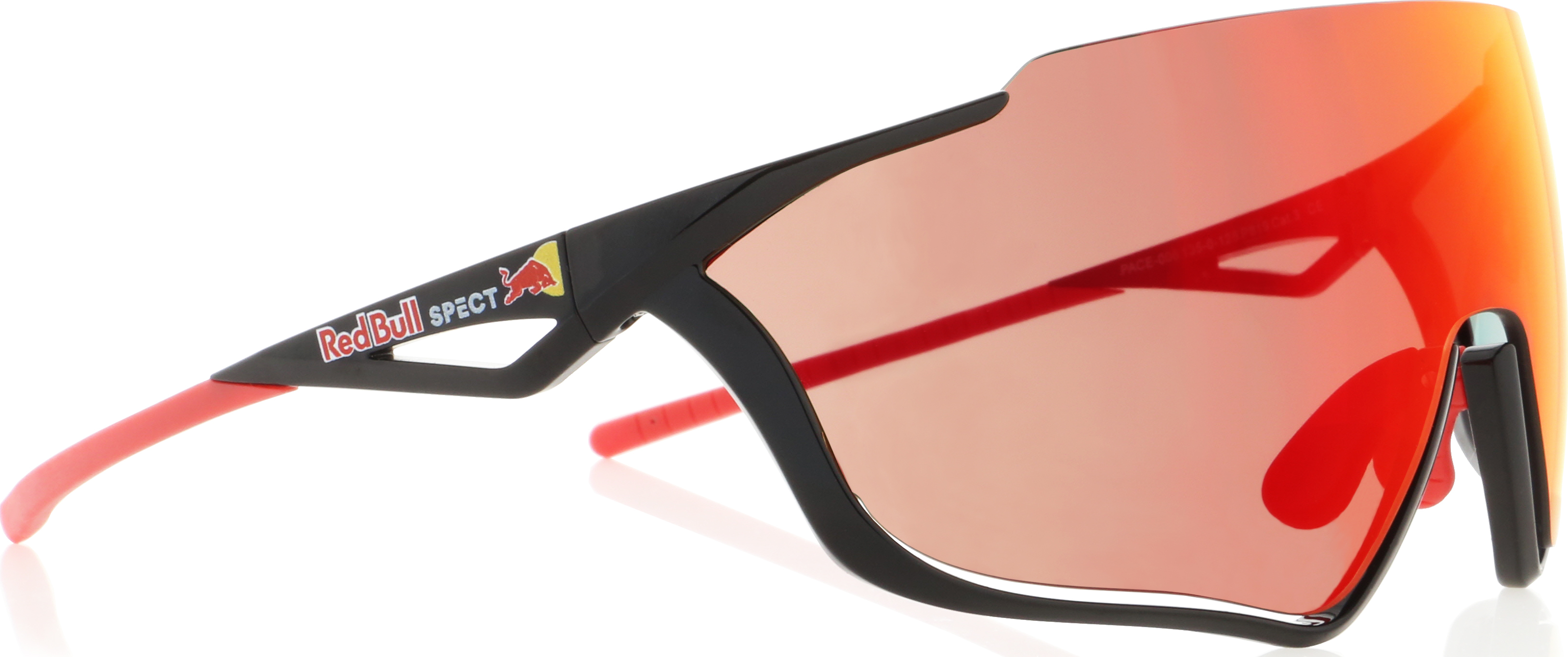 Red Bull Spect Pace Black/Smoke with Red Mirror