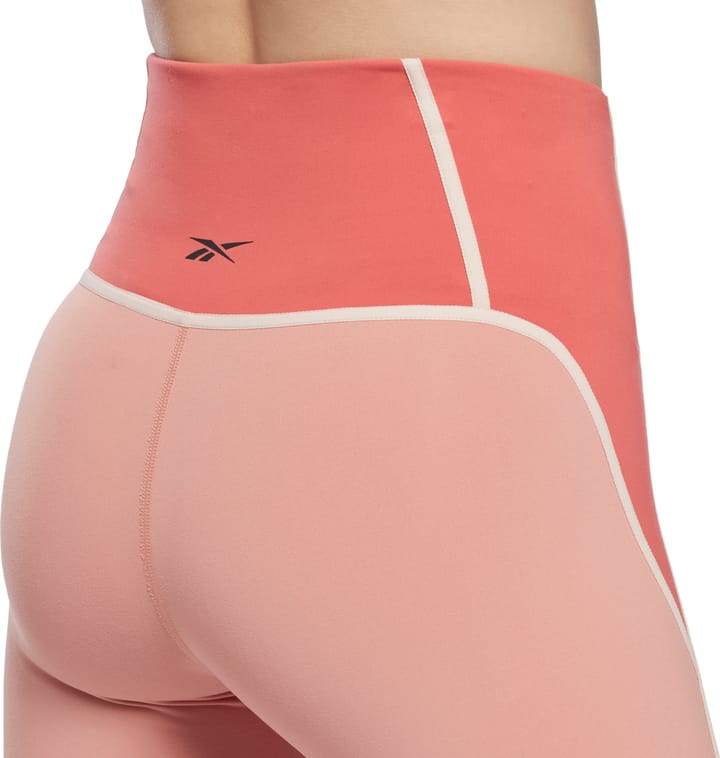 Reebok Women's Lux High-Waisted Colorblock Tights Cancor Reebok