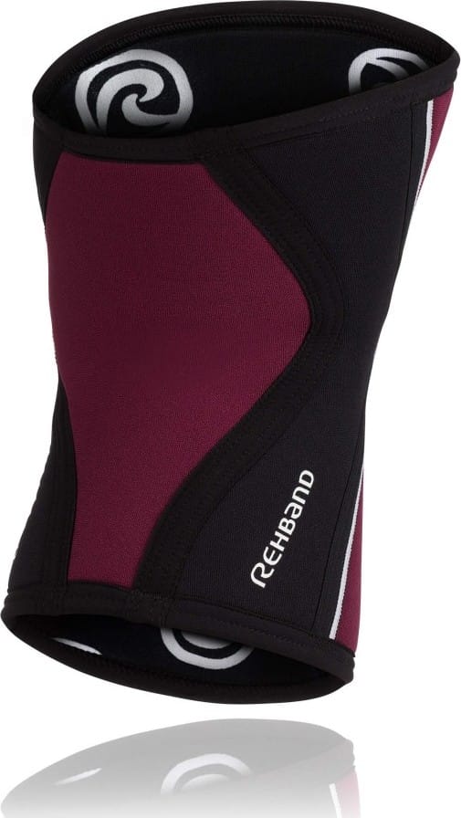 Rehband Rx Knee-Sleeve 5mm Black/Burgundy Rehband