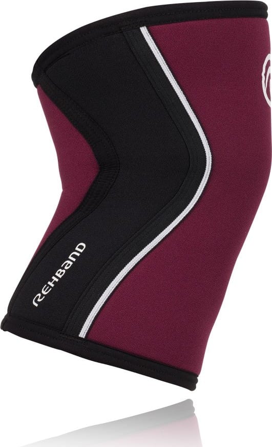 Rehband Rx Knee-Sleeve 5mm Black/Burgundy Rehband