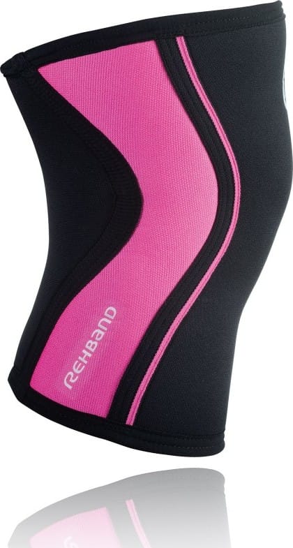 Rehband Rx Knee-Sleeve 5mm Black/Pink Rehband