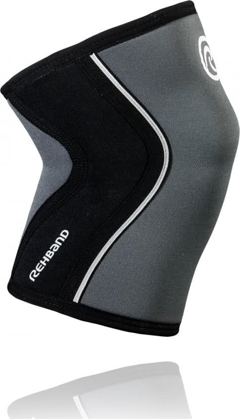 Rehband Rx Knee-Sleeve 5mm Black/Steel Grey Rehband