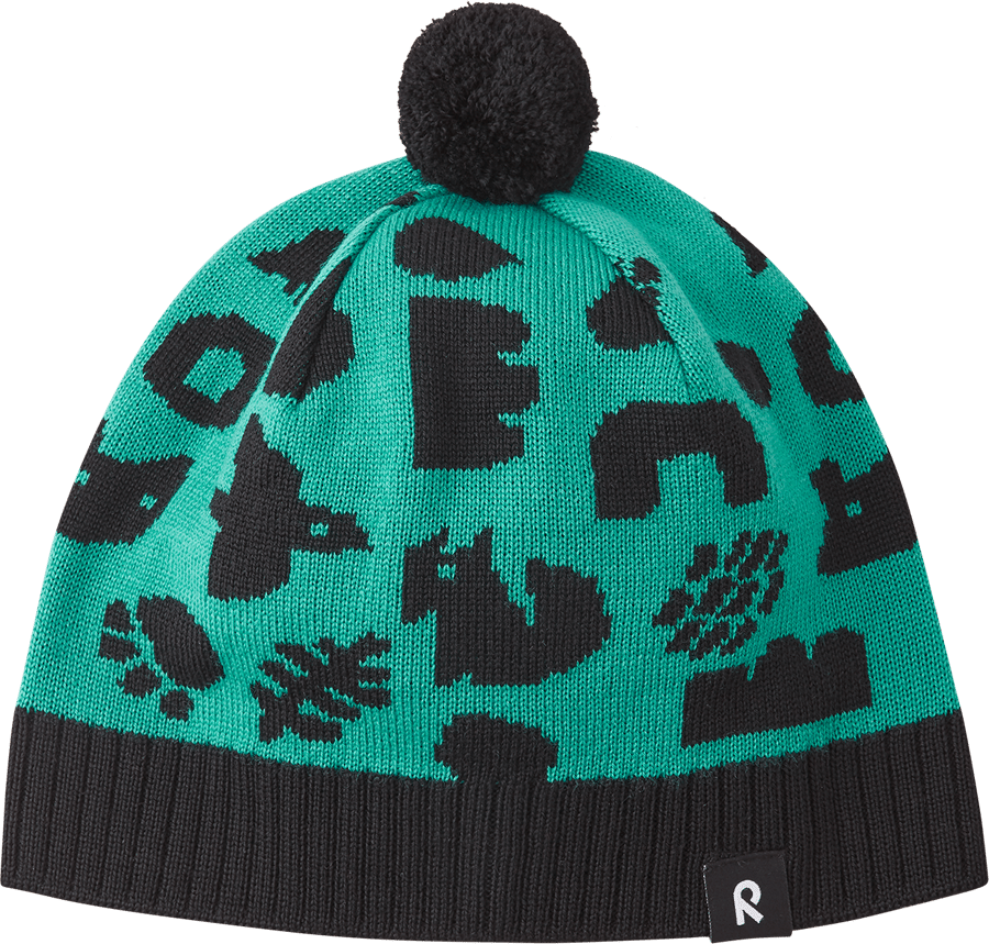 Kids' Beanie Kuviot Dark Aqua 7851