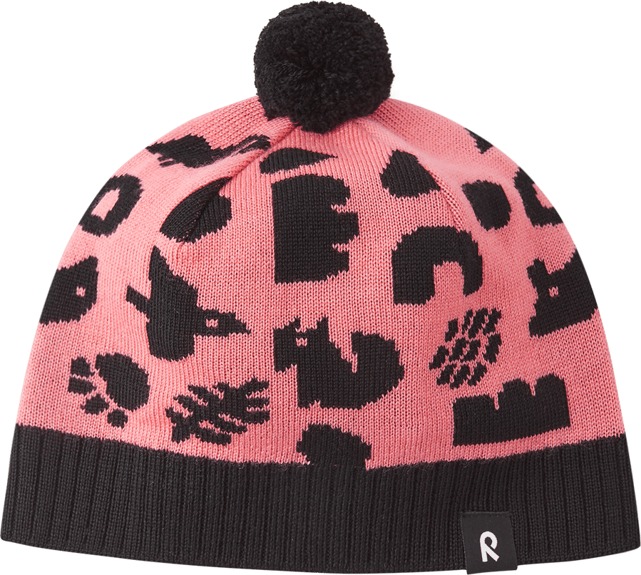 Reima Kids' Beanie Kuviot Pink Coral