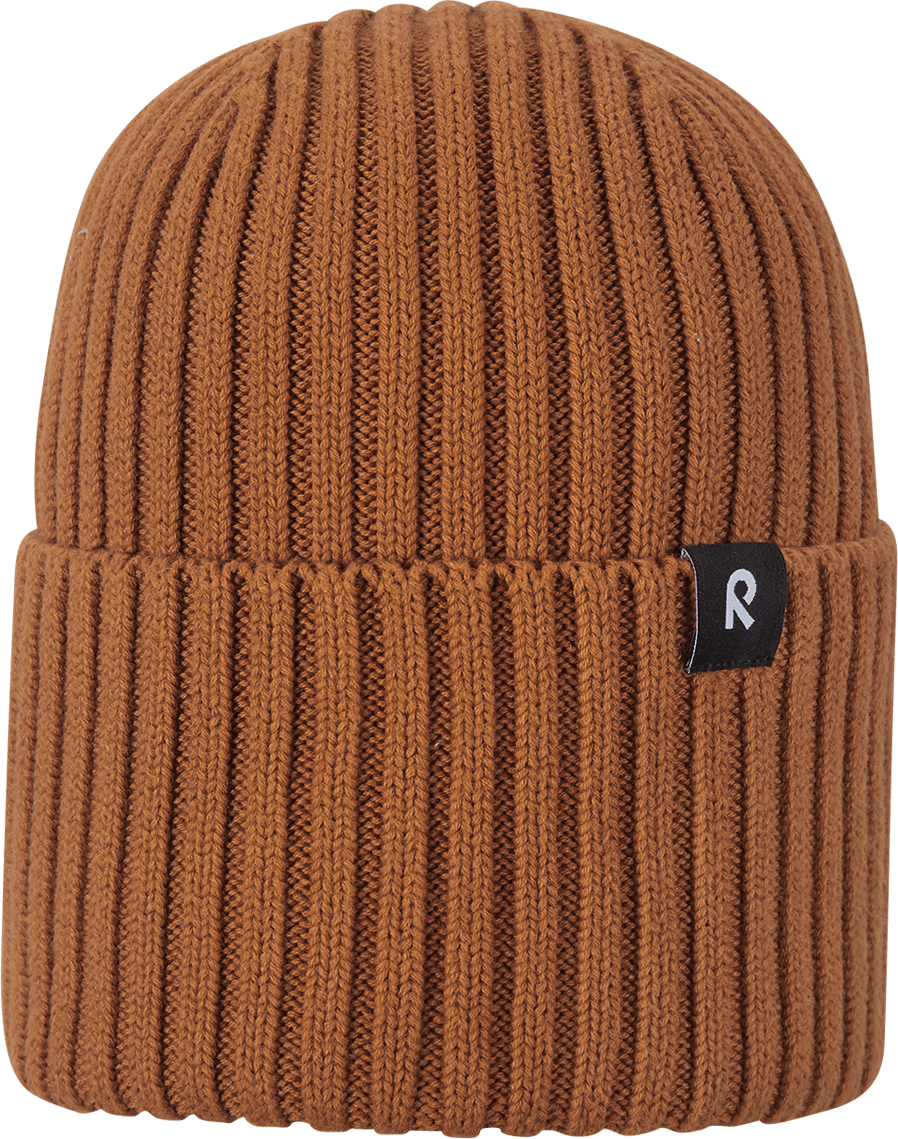 Reima Kids' Organic Cotton Beanie Hattara Cinnamon Brown