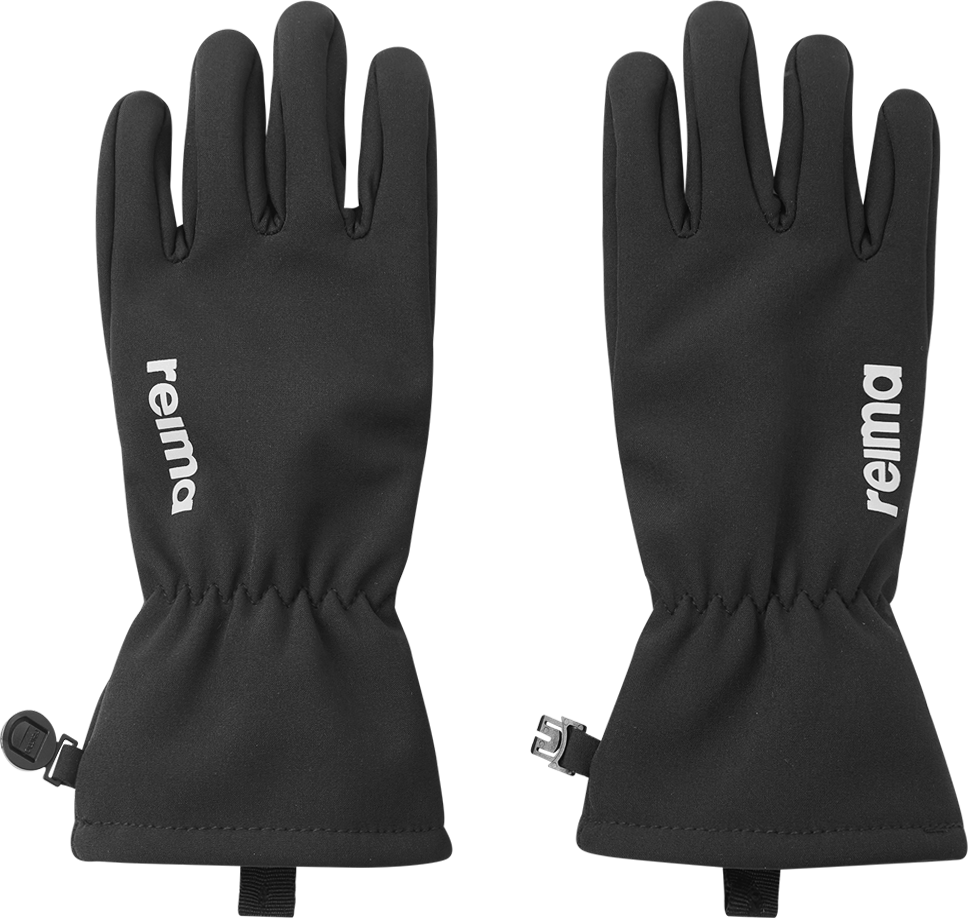 Reima Kids’ Tehden Softshell Gloves Black