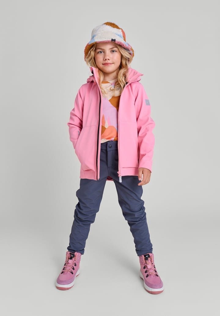 Kids' Koivula Softshell Jacket Sunset Pink Reima