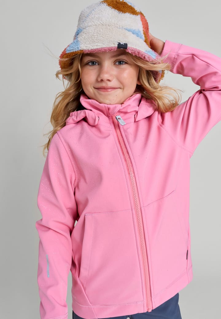 Kids' Koivula Softshell Jacket Sunset Pink Reima