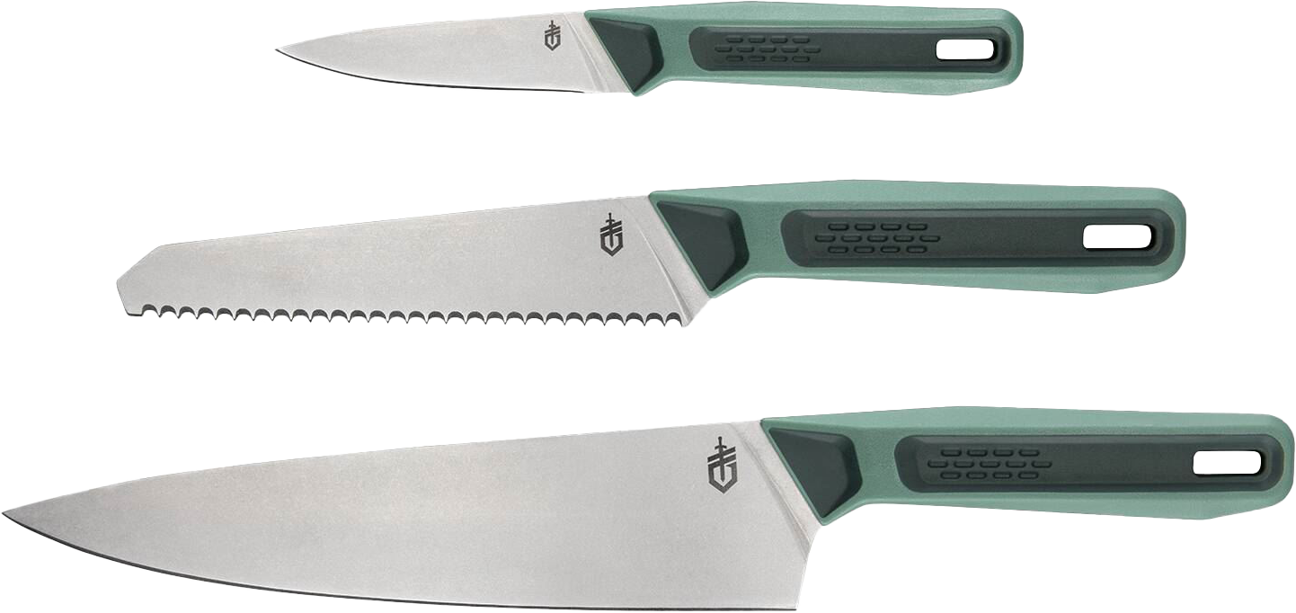 Gerber ComplEAT Knife Set Green