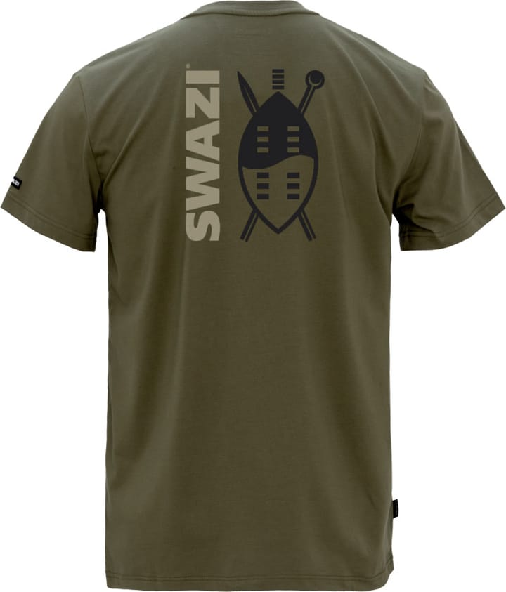 Swazi Men's Reverse Shield Tee European Olive Swazi