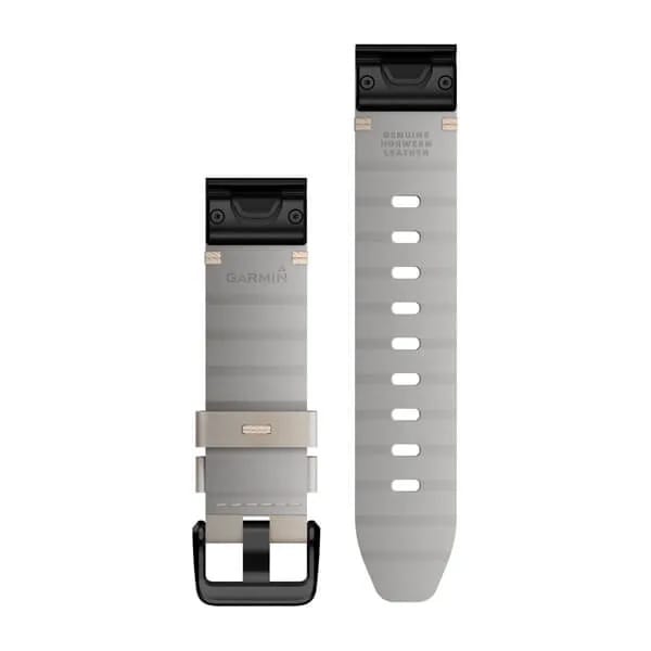 Garmin Quickfit 20-Klokkerem Skinn Kalkstein Garmin Garmin Quickfit 20-Klokkerem Skinn Kalkstein Garmin