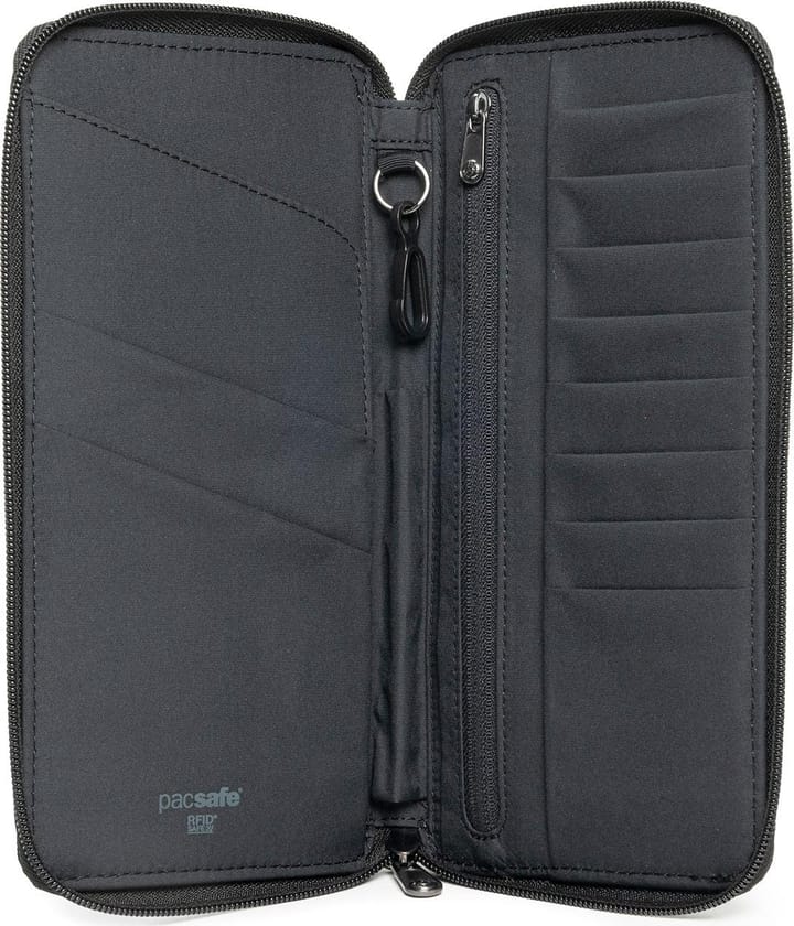 Pacsafe RFIDsafe RFID Blocking Travel Wallet Jet Black Pacsafe