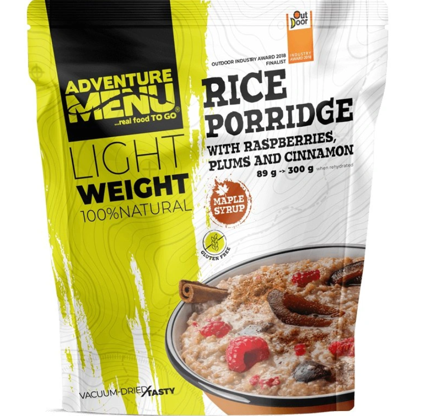 Adventure Menu Rice Porridge With Plums, Raspberries And Cinnamon Nocolour Friluftsmat OneSize