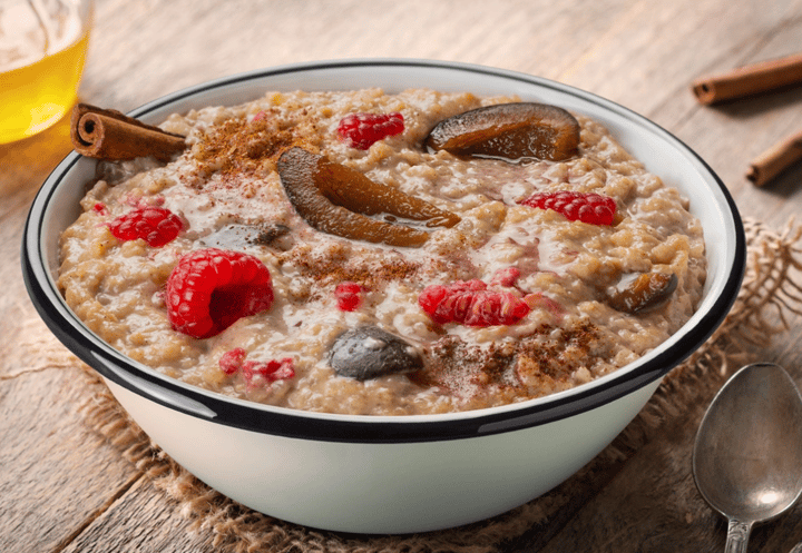 Adventure Menu Rice Porridge With Plums, Raspberries And Cinnamon Nocolour Adventure Menu Adventure Menu Rice Porridge With Plums, Raspberries And Cinnamon Nocolour Adventure Menu
