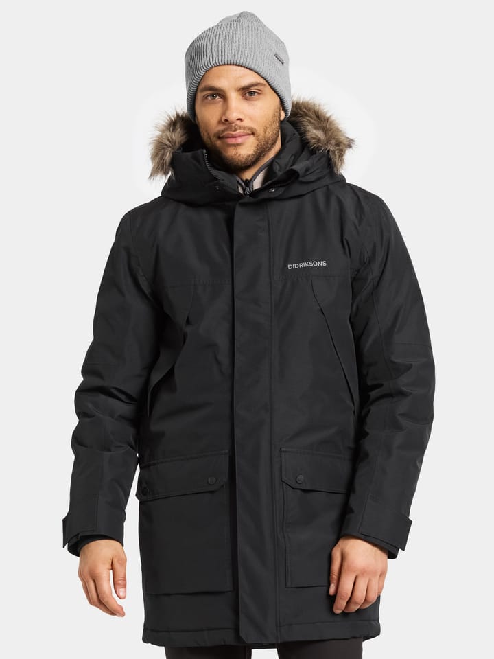 Didriksons Men's Rick Parka 2 Black Didriksons Didriksons Men's Rick Parka 2 Black Didriksons