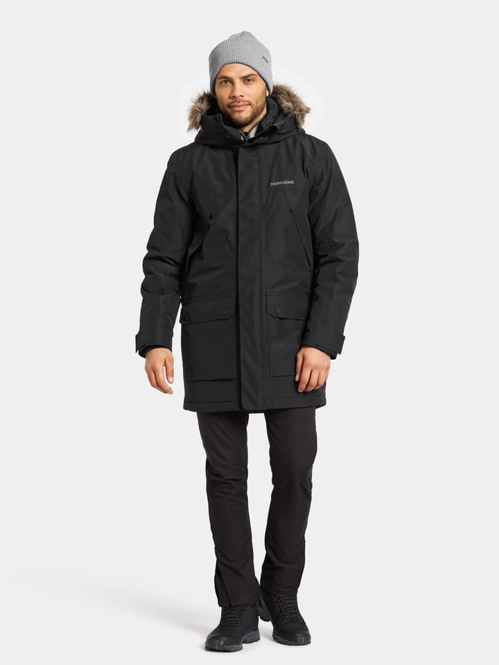 Didriksons Men's Rick Parka 2 Black Didriksons Didriksons Men's Rick Parka 2 Black Didriksons