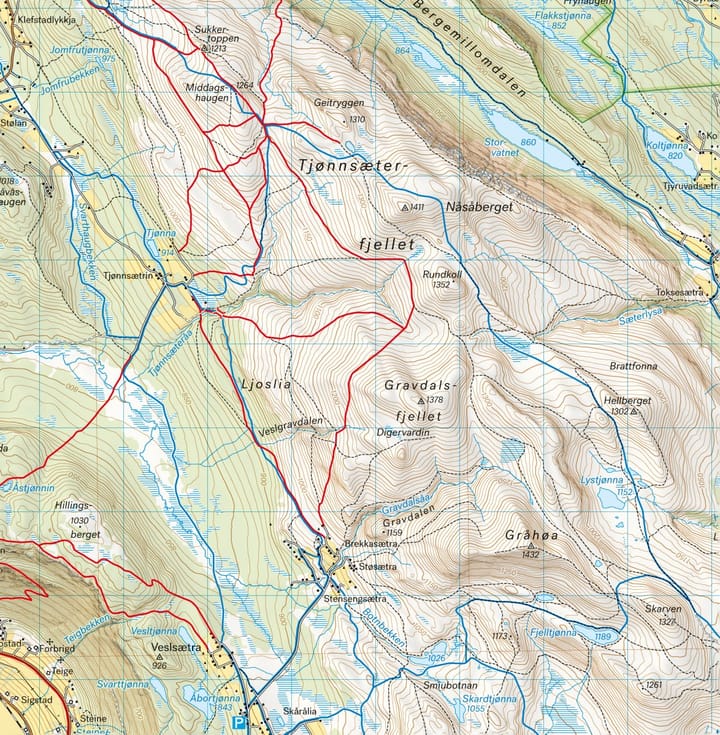 Calazo förlag Ringebu & Venabygdsfjellet 1:50 000 Hiking map Calazo förlag