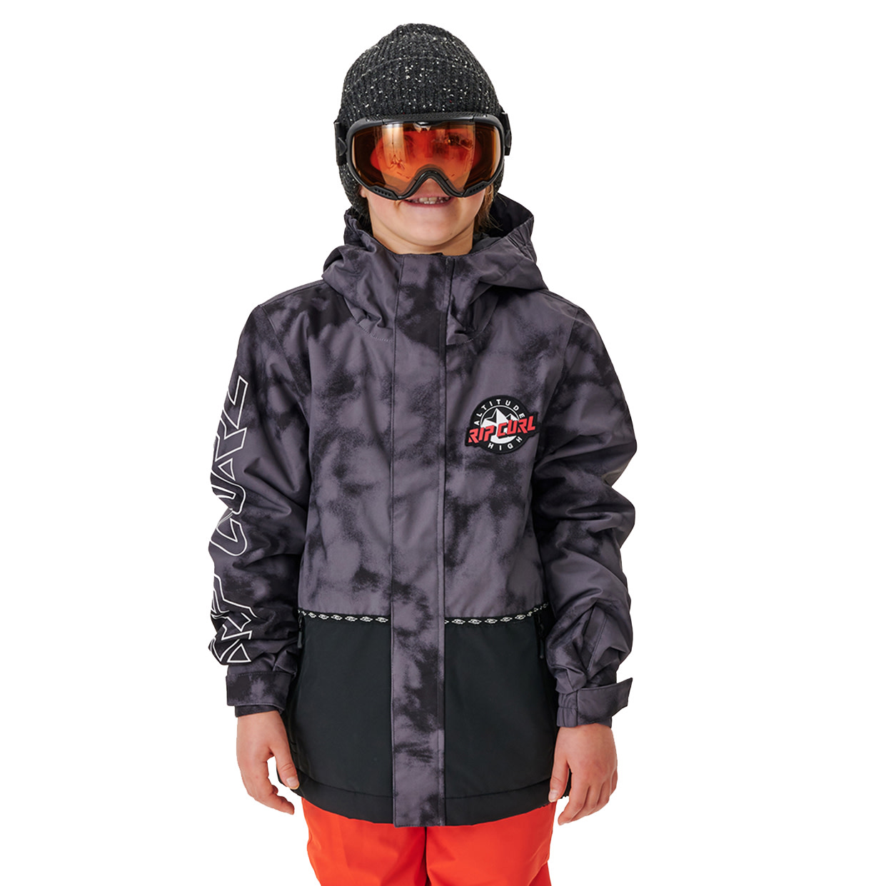 Rip Curl Kids’ Olly Snow Jacket Black/Grey