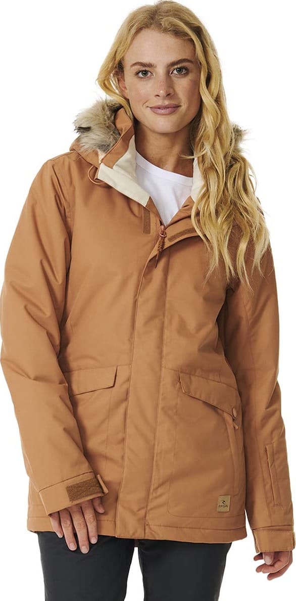 Rip Curl Women's Rider Parker Jacket Light Brown Rip Curl