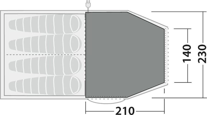 Robens Fleece Carpet Double Dreamer 4 Sand & Green Robens