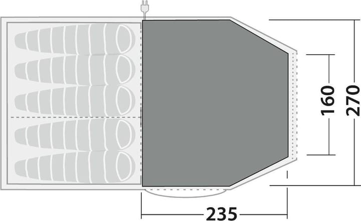 Robens Fleece Carpet Double Dreamer 5 Sand & Green Robens Robens Fleece Carpet Double Dreamer 5 Sand & Green Robens