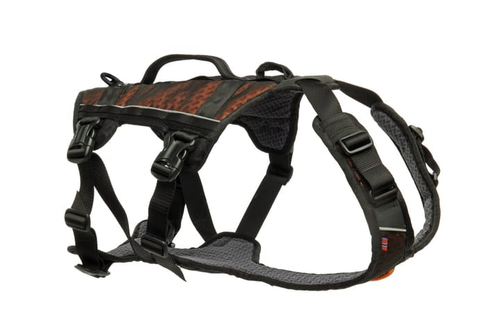 Non-stop Dogwear Rock Harness Long Black/Orange XS Non-stop Dogwear