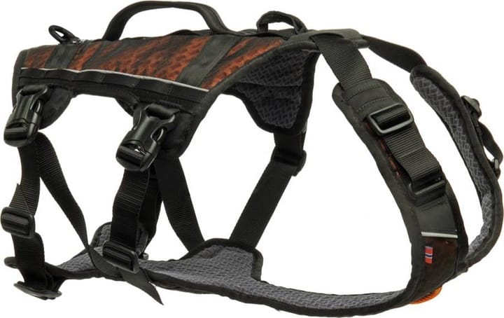 Non-stop Dogwear Rock Harness Long Black/Orange S Non-stop Dogwear