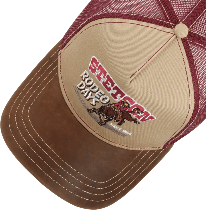 Stetson Rodeo Days Trucker Cap Beige/Red Stetson Stetson Rodeo Days Trucker Cap Beige/Red Stetson