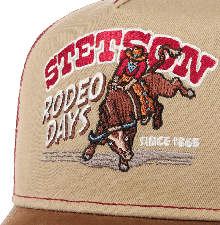 Stetson Rodeo Days Trucker Cap Beige/Red Stetson Stetson Rodeo Days Trucker Cap Beige/Red Stetson