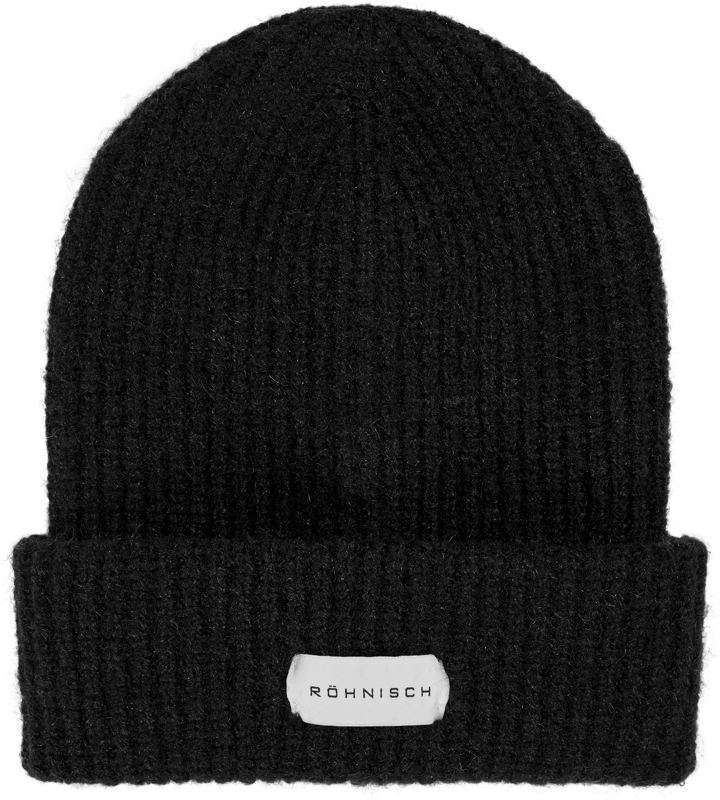 Röhnisch Chunky Beanie Black Röhnisch