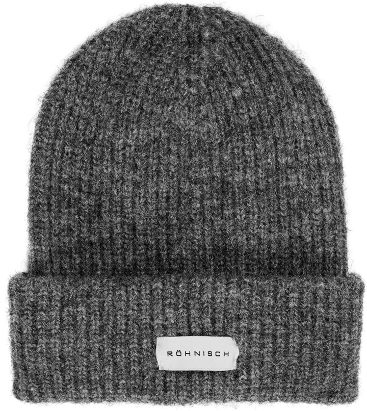 Röhnisch Chunky Beanie Grey Melange Röhnisch