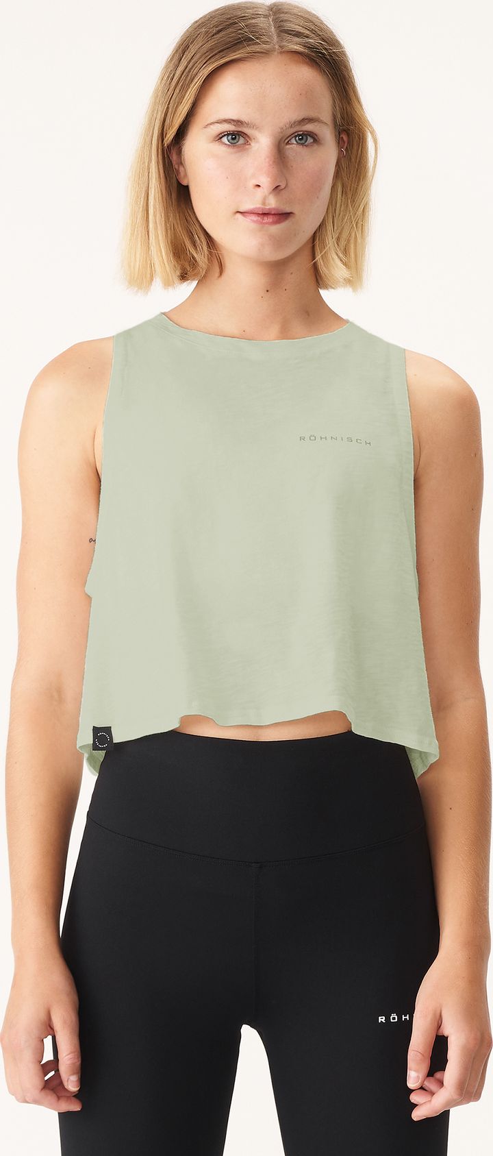 Röhnisch Women's Slub Loose Singlet Desert Sage Röhnisch