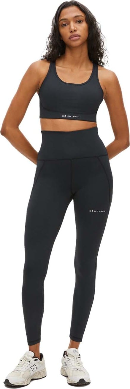 Röhnisch Women's Flattering Curved High Waist Tights Black Röhnisch