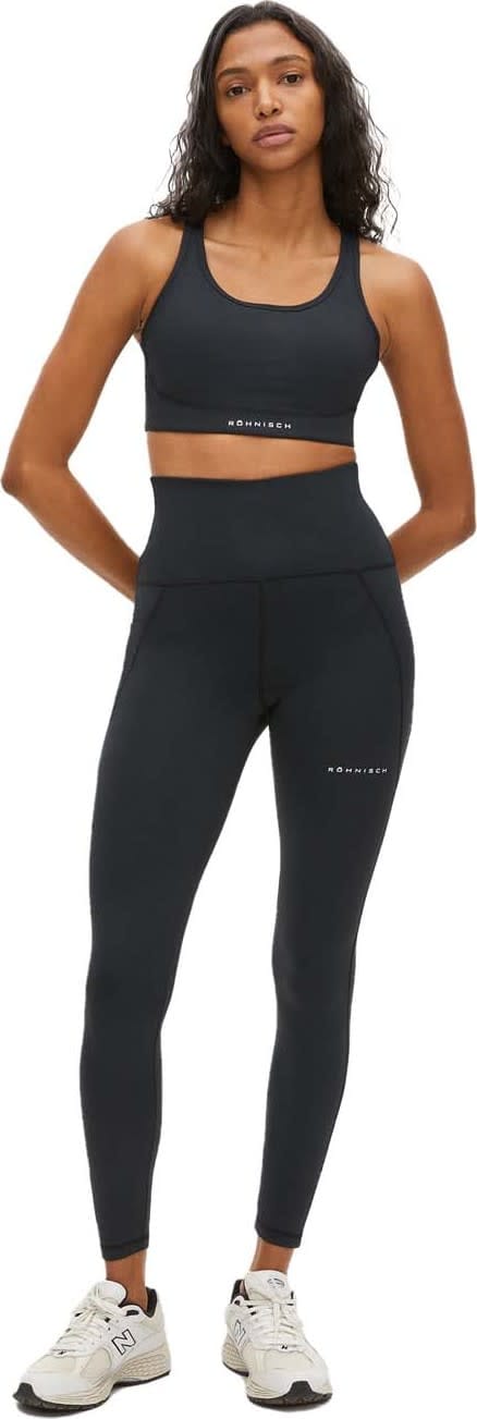 Röhnisch Women's Flattering Curved High Waist Tights Black Röhnisch