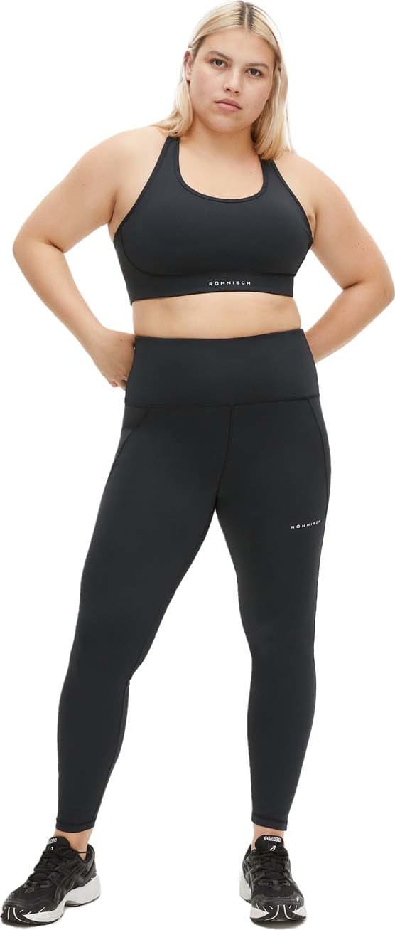 Röhnisch Women's Flattering Curved High Waist Tights Black Röhnisch