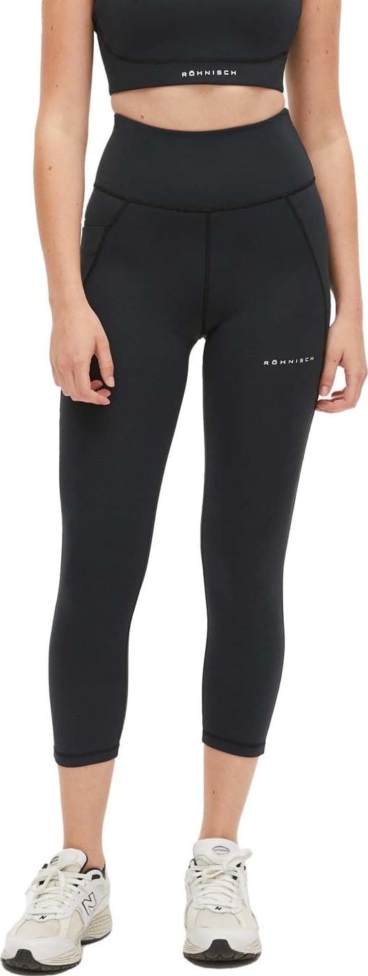 Röhnisch Women's Flattering High Waist 7/8 Tights Black Röhnisch