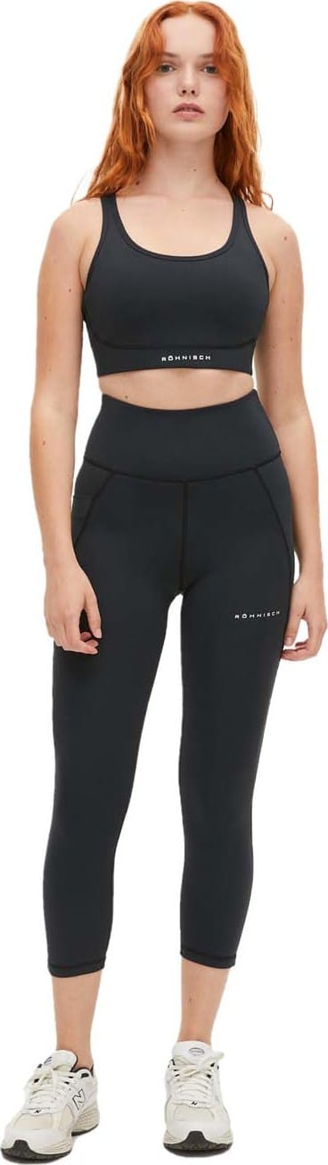 Röhnisch Women's Flattering High Waist 7/8 Tights Black Röhnisch