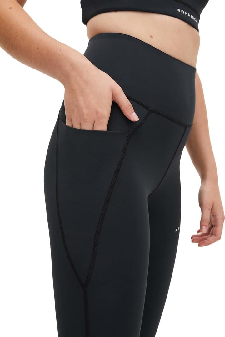 Röhnisch Women's Flattering High Waist 7/8 Tights Black Röhnisch