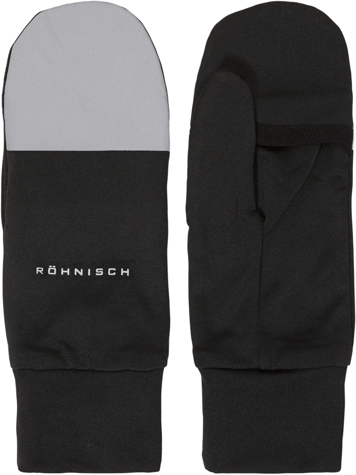 Röhnisch Women's Glow Running Mittens Black Röhnisch