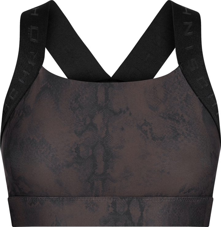 Röhnisch Women's Kay Printed Sports Bra Brown Snake Röhnisch