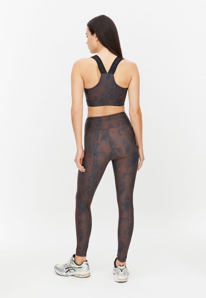 Röhnisch Women's Printed High Waist Tights Brown Snake Röhnisch