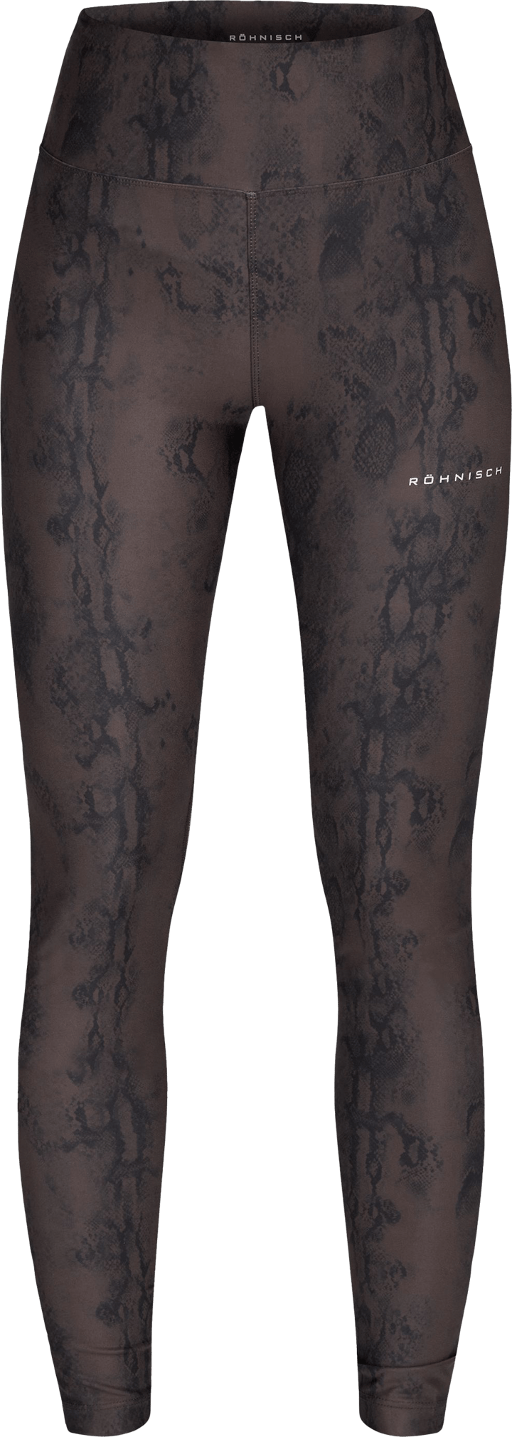 Röhnisch Women's Printed High Waist Tights Brown Snake Röhnisch